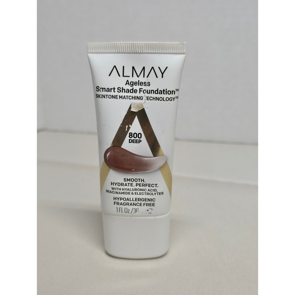 Almay Smart Shade Foundation 800 Deep Skintone Match Hyaluronic Fragrance Free